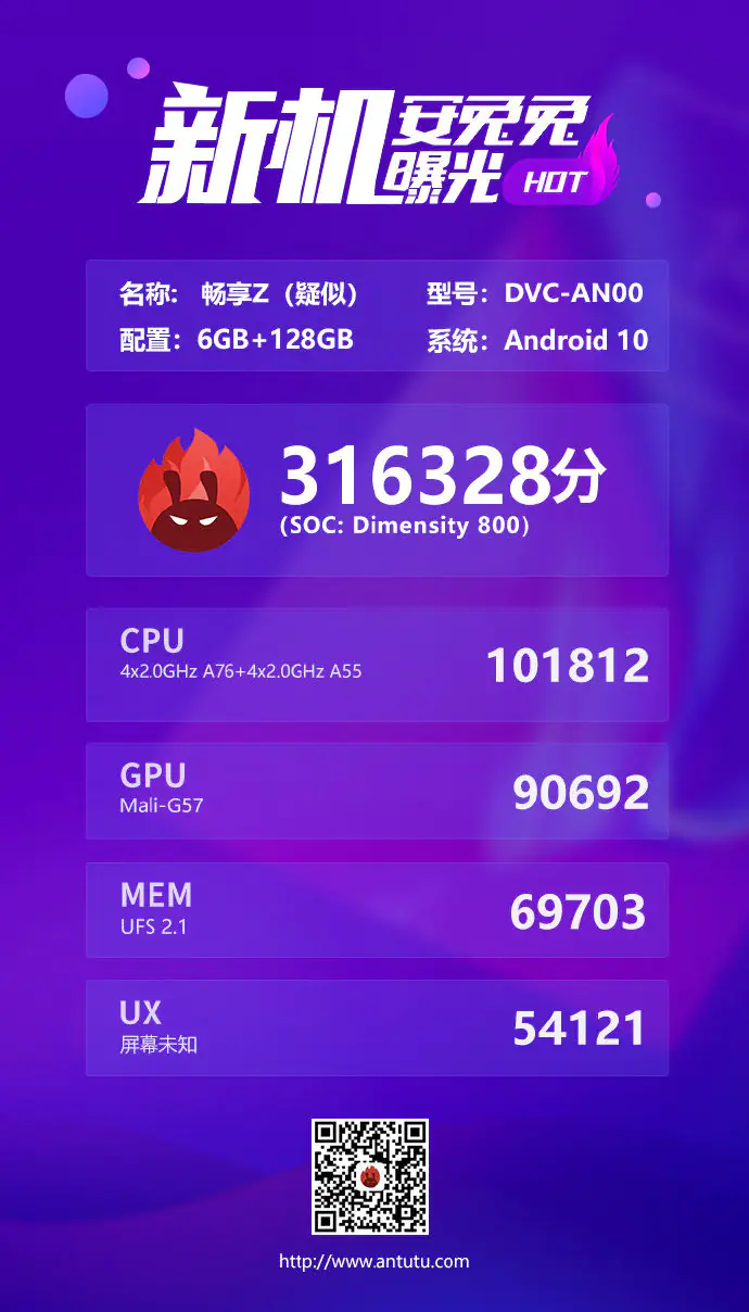 Huawei Enjoy Z AnTuTu Benchmark