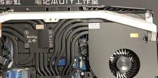 Clevo X170 cooling system
