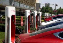 Tesla has built more than 490 supercharging stations in 250 cities in China Tesla charging station