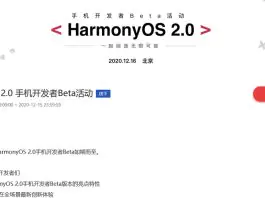 HarmonyOS 2.0 mobile phone developer beta