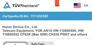 Honor V40 gets TUV Rheinland certification