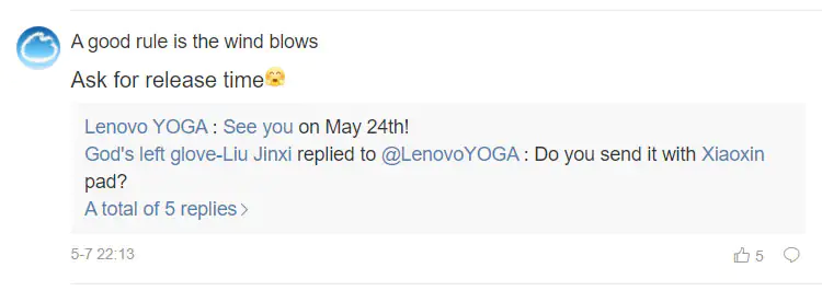 Lenovo YOGA Pad Pro will launch on May 24