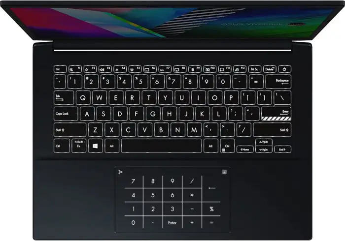 Asus Vivobook Pro 14 OLED keyboard